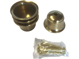 Candle Cup insert  brass  4pc 