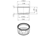 Teelicht - Glas - O45.5 x 25.9 mm