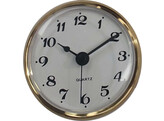 Horloge 65 mm  blanc  arabes