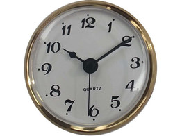 Horloge 85 mm  blanc  arabe