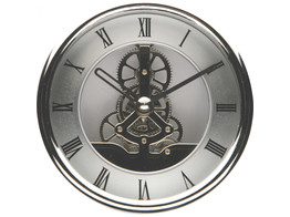 Skeleton Clock 120 - Silber