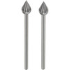 Proxxon - Flame shaped milling cutters - Axle O2 35 mm - 6 mm  2pc 