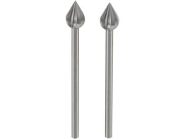 Proxxon - Wolfram-Vanadium Flammenformige Fraser - Achse O2 35 mm - 6 mm  2St 