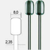 Proxxon - Wolfram-Vanadium Cylinder shaped milling cutters - Shank O2 35 mm - 8 mm  2pc 