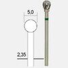 Proxxon - Fraise spherique en metal dur - Axe O2 35 mm -  5 mm