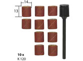 Proxxon - Support 14 mm avec 10 cylindres de poncage - Grain 120