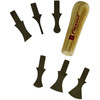 Flexcut - Set of scrapers with 1 handle  6pc 