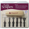 Flexcut Scraper Set  6 pc  with 1 handle