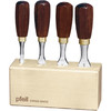 Butt Chisels set 4  in wood stand
