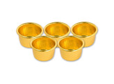 Candle Cup insert - Brassed  5pc 