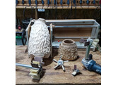 Manpa - Roue de poncage - h.65 mm  diam. 155 mm  Axe 8 mm