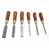 Narex - Kit de 6 ciseaux a bois -  6  10  12  16   20  26 mm