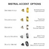 Beaufort Ink - Accent voor Mistral Balpen en Vulpotlood - Titanium goud