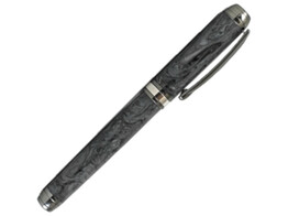 Beaufort Ink - Mistral Fountain Pen - black titanium with titanium gold accent