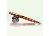 Beaufort Ink - Stylo a bille Mistral - or titane avec accent or brosse
