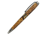 Beaufort Ink - Mistral Ballpoint - black titanium with titanium gold accent