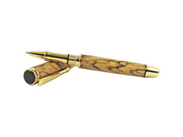 Beaufort Ink - Cyclone Rollerball - gold with black chrome accent