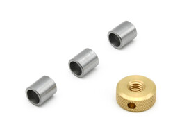 3 zylindrische Distanzhulsen