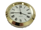 Horloge 36 mm  blanc  romaine  or