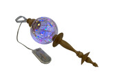 Tiny Turner -  Boule en verre 8 cm - LED multicolores