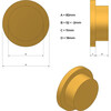 Horloge 82 mm  blanc  romaine