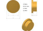 Horloge 82 mm  blanc  romaine