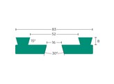 Axminster - Dovetail jaws Type A for GK88