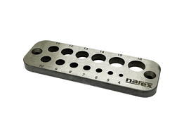 Narex - Plaque a tourillons - metrique - 125 x 43 x 6 mm