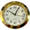 White arabic clock insert 36 mm  gold