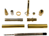 Beaufort Ink - Stylo a bille Mistral - or titane avec accent or brosse