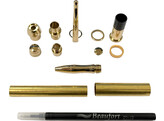Beaufort Ink - Mistral Rollerball - titanium gold with brushed gold accent