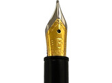 Beaufort Ink - Stylo plume Mistral - or titane avec accent or brosse