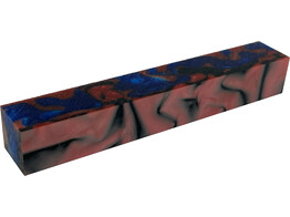 Acetate acrylique - Rouge / Bleu / Noir - 20 x 20 x 130 mm