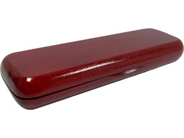 Maple pen box for 2 pens - Red