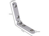 Charniere - Chrome - 2 pc