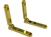 Charniere - Plaque or - 2 pc