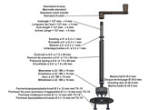 Mecanisme pour moulin a muscade avec axe de 127 mm