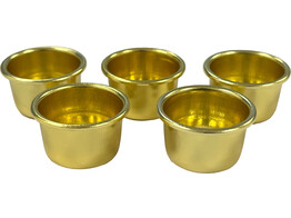 Porte-bougie - Plaque or  5pc 