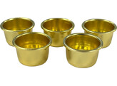 Porte-bougie - Plaque or  5pc 