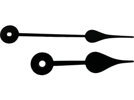 Clock hands SCHOOL HOUSE - 100 mm - Black