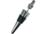 Combinaison bouchon de bouteille/tire-bouchon - Chrome