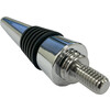 Combinaison bouchon de bouteille/tire-bouchon - Chrome