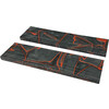 Acetate acrylique - Coulee de lave - 150 x 38 x 6 5 mm  2 pc 