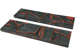 Acetate acrylique - Coulee de lave - 150 x 38 x 6 5 mm  2 pc 