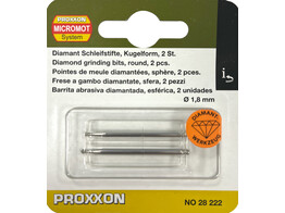 Proxxon - Embouts de meulage diamantes - Axe O2 35 mm - O1 8 mm  2pc 