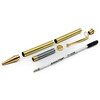 Jeu de 5 stylos a bille - Plaque or - noir