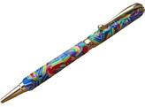 Jeu de 5 stylos a bille - Plaque or - noir