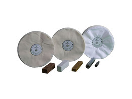 Chestnut - Buffing Wheel Kit - Polishing discs for lathe - 200 mm