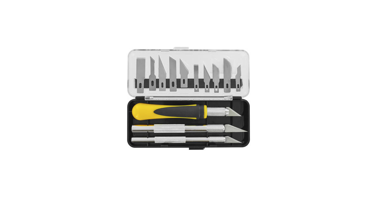 Set de scalpel de précision et couteau de bricolage (16pc