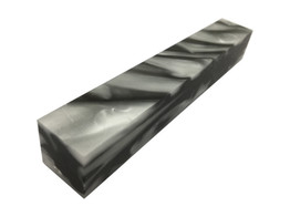 Acrylic acetate - Black / Pearl - 20 x 20 x 130 mm